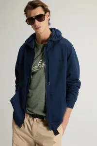 Mikina Woolrich Light Fleece Full-Zip Hoodie Dream Blue