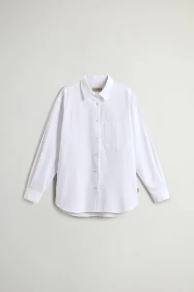 Košeľa Woolrich Seersucker Cotton Shirt Jet Stream