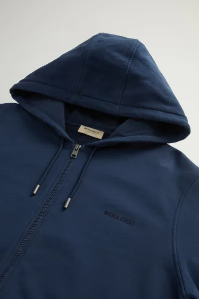 Mikina Woolrich Light Fleece Full-Zip Hoodie Dream Blue