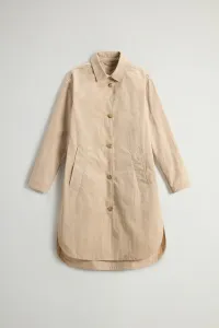 Kabát Woolrich Cotton Blend Coat White Pepper