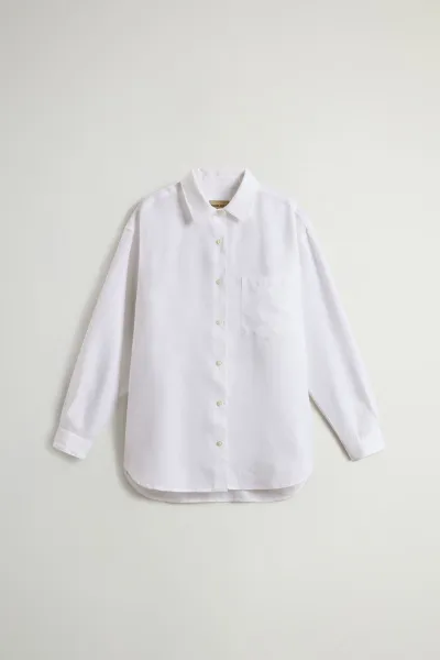 Košeľa Woolrich Gd Linen Shirt Bright White