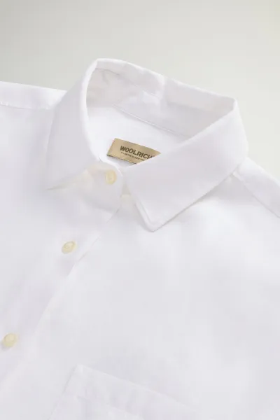 Košeľa Woolrich Gd Linen Shirt Bright White