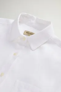 Košeľa Woolrich Gd Linen Shirt Bright White