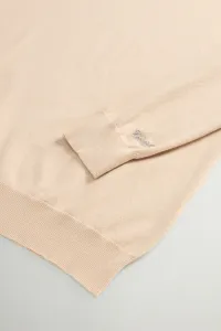Sveter Woolrich Logo Cotton Crewneck White Pepper
