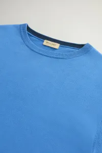 Sveter Woolrich Logo Cotton Crewneck Aviation