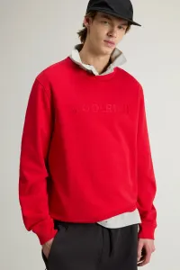 Mikina Woolrich Light Fleece Crewneck Barbados Cherry