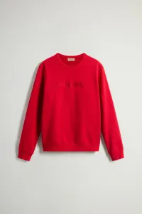 Mikina Woolrich Light Fleece Crewneck Barbados Cherry