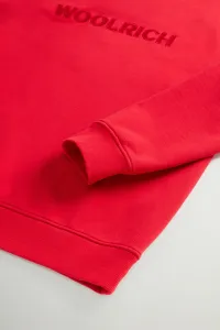 Mikina Woolrich Light Fleece Crewneck Barbados Cherry