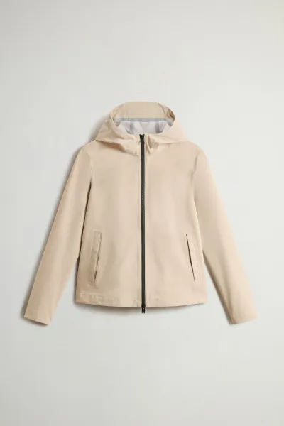 Bunda Woolrich Light Stretch Jacket White Pepper