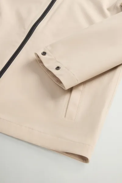 Bunda Woolrich Light Stretch Jacket White Pepper