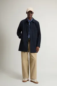 Kabát Woolrich City Carcoat Melton Blue