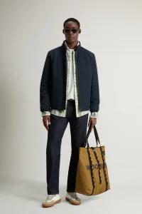 Bunda Woolrich Sailing Two Layers Bomber Melton Blue