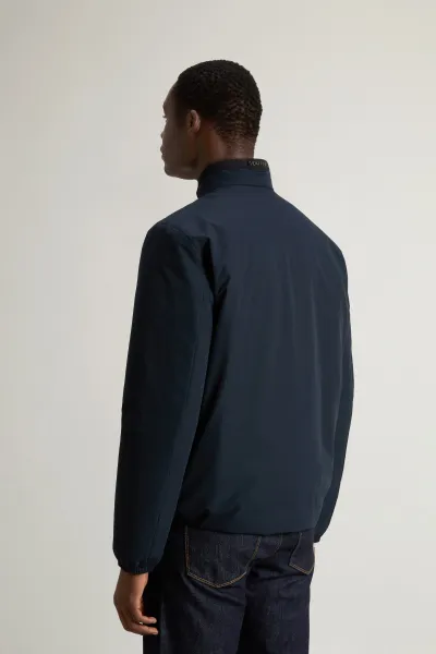 Bunda Woolrich Sailing Two Layers Bomber Melton Blue