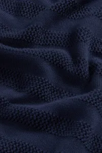Sveter Woolrich Boxy Crewneck Melton Blue
