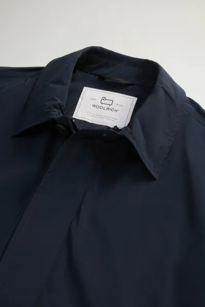 Kabát Woolrich City Carcoat Melton Blue