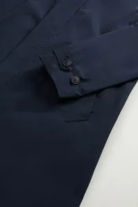 Kabát Woolrich City Carcoat Melton Blue
