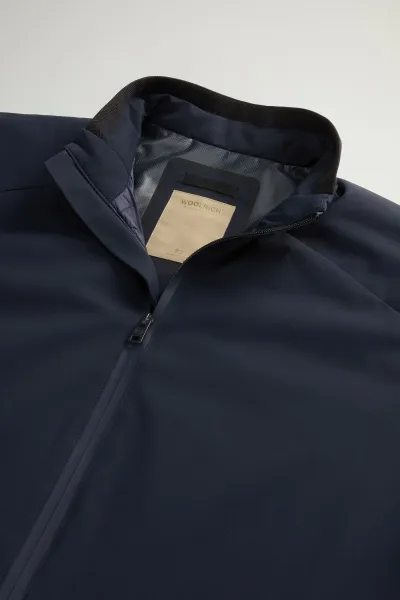 Bunda Woolrich Sailing Two Layers Bomber Melton Blue