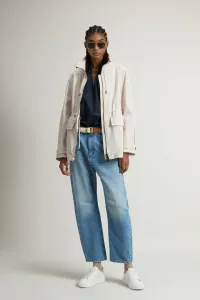 Bunda Woolrich Cinched Waist Field Jacket Jet Stream