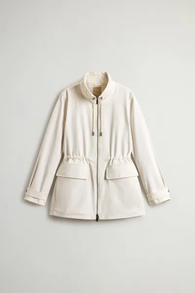 Bunda Woolrich Cinched Waist Field Jacket Jet Stream