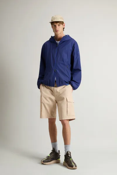 Bunda Woolrich Ultralight Hooded Jacket Twilight Blue