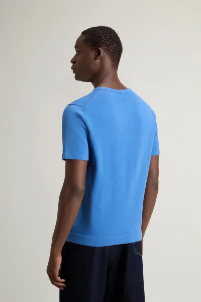 Sveter Woolrich Knitted T-Shirt Aviation