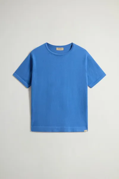 Sveter Woolrich Knitted T-Shirt Aviation