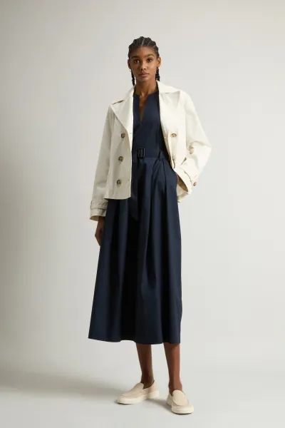 Kabát Woolrich Utility Peacoat Jet Stream