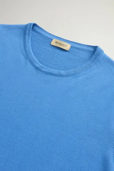 Sveter Woolrich Knitted T-Shirt Aviation