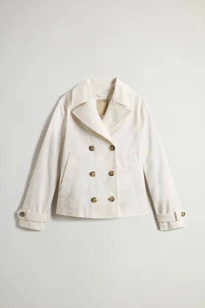 Kabát Woolrich Utility Peacoat Jet Stream