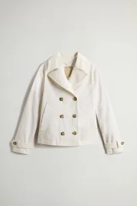 Kabát Woolrich Utility Peacoat Jet Stream