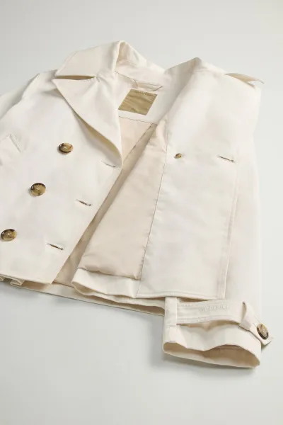 Kabát Woolrich Utility Peacoat Jet Stream