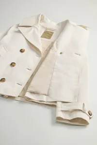 Kabát Woolrich Utility Peacoat Jet Stream