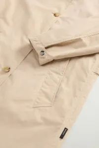 Kabát Woolrich Cotton Blend Coat White Pepper
