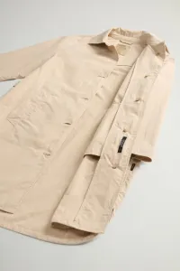 Kabát Woolrich Cotton Blend Coat White Pepper