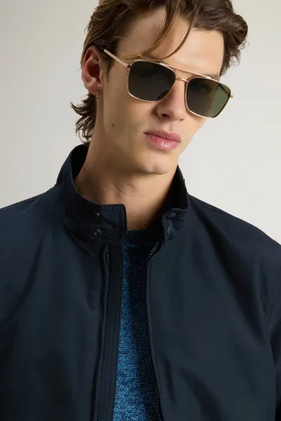 Bunda Woolrich Cruiser Bomber Melton Blue