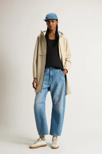 Kabát Woolrich Light Stretch Parka White Pepper