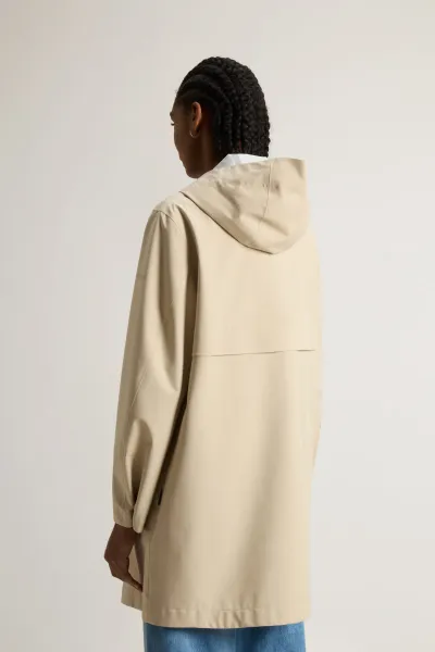 Kabát Woolrich Light Stretch Parka White Pepper