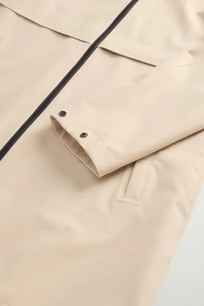 Kabát Woolrich Light Stretch Parka White Pepper