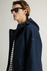 Bunda Woolrich Soft Shell Full-Zip Hoodie Melton Blue