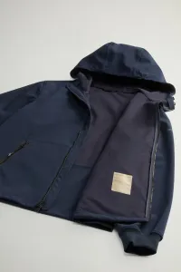 Bunda Woolrich Soft Shell Full-Zip Hoodie Melton Blue