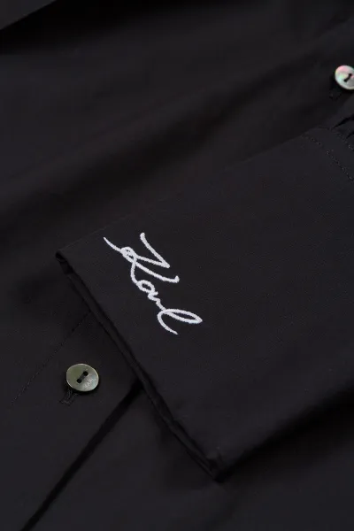 Šaty Karl Lagerfeld Karl Shirt Dress Black