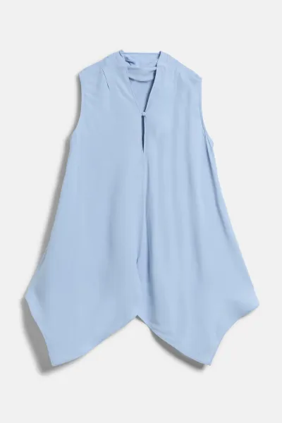 Blúzka Karl Lagerfeld Sleeveless Blouse Kentucky Blue