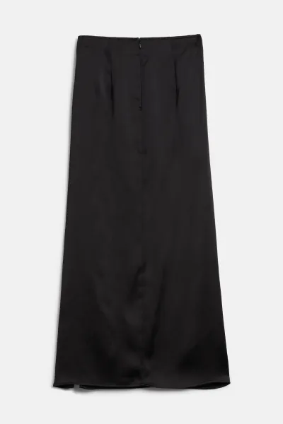 Sukňa Karl Lagerfeld Jeans Klj Satin Maxi Skirt Black
