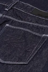 Sukňa Karl Lagerfeld Button Denim Skirt Dark Blue Denim