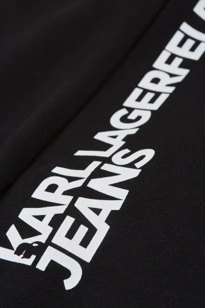 Tepláky Karl Lagerfeld Jeans Klj Text Logo Slim Sweatpant Black