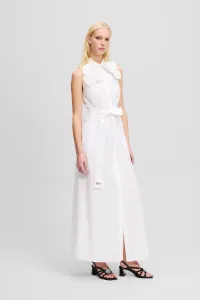 Šaty Karl Lagerfeld Flower Shirt Dress White