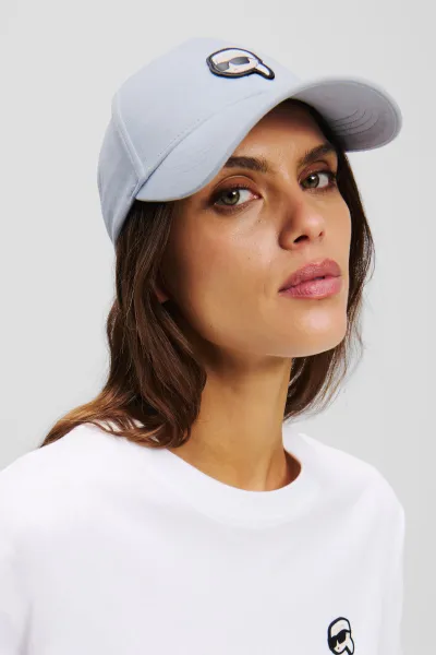 Šiltovka Karl Lagerfeld Ikon Patch Cap Kentucky Blue