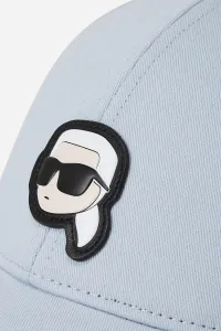 Šiltovka Karl Lagerfeld Ikon Patch Cap Kentucky Blue