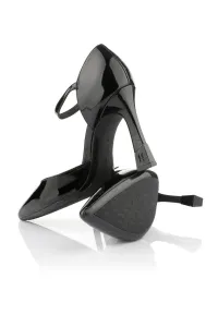 Lodičky Karl Lagerfeld Premiere 90 D'Orsay Gloss Black Patent Lthr