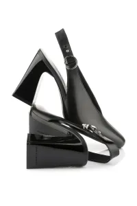 Lodičky Karl Lagerfeld Astra Nova Hi Vamp Sling Black Lthr